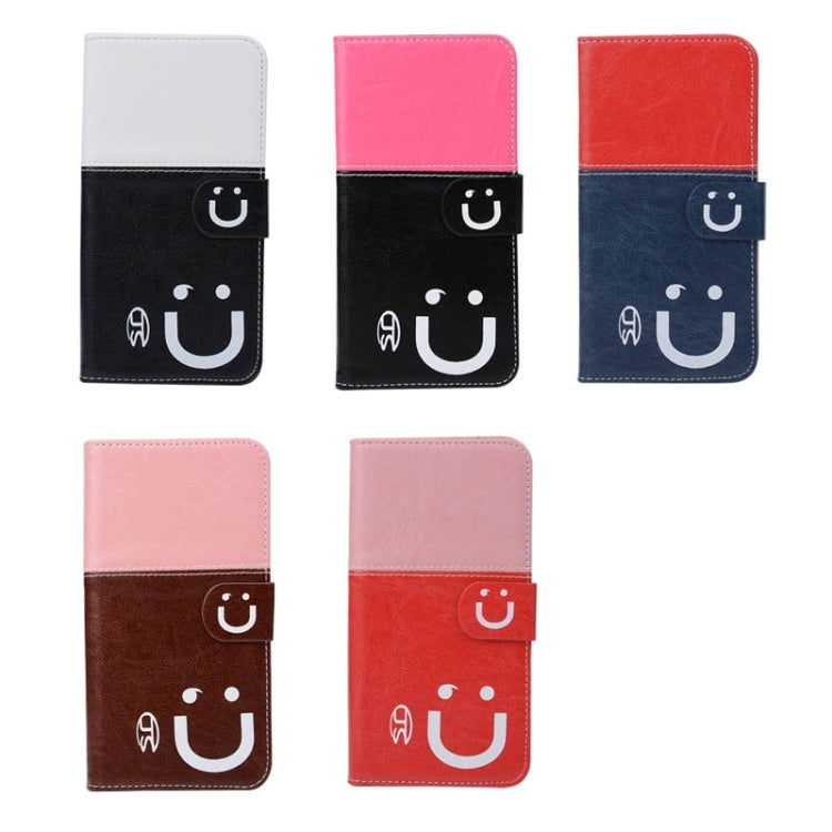 Smile Pattern Horizontal Flip Leather Case with Card Slots & Wallet & Holder for Galaxy Note 5