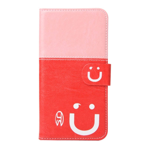 Smile Pattern Horizontal Flip Leather Case with Card Slots & Wallet & Holder for Galaxy Note 5 Edge