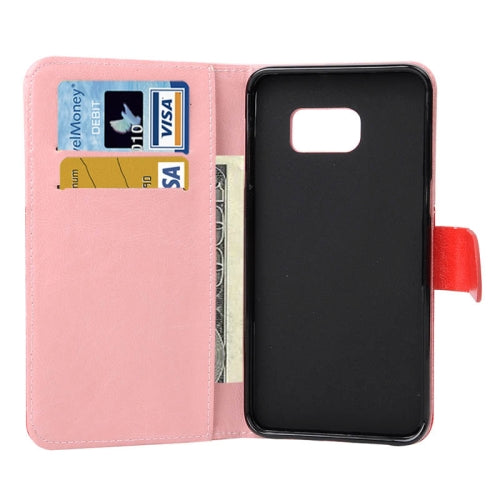 Smile Pattern Horizontal Flip Leather Case with Card Slots & Wallet & Holder for Galaxy Note 5 Edge