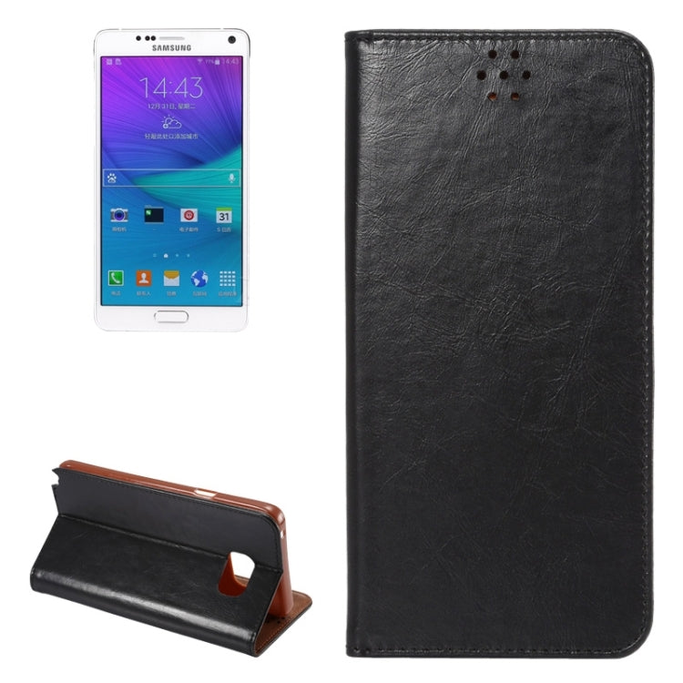 Crazy Horse Texture Magnetic Buckle Leather Case with Card Slots & Holder for Galaxy Note 5 / N920