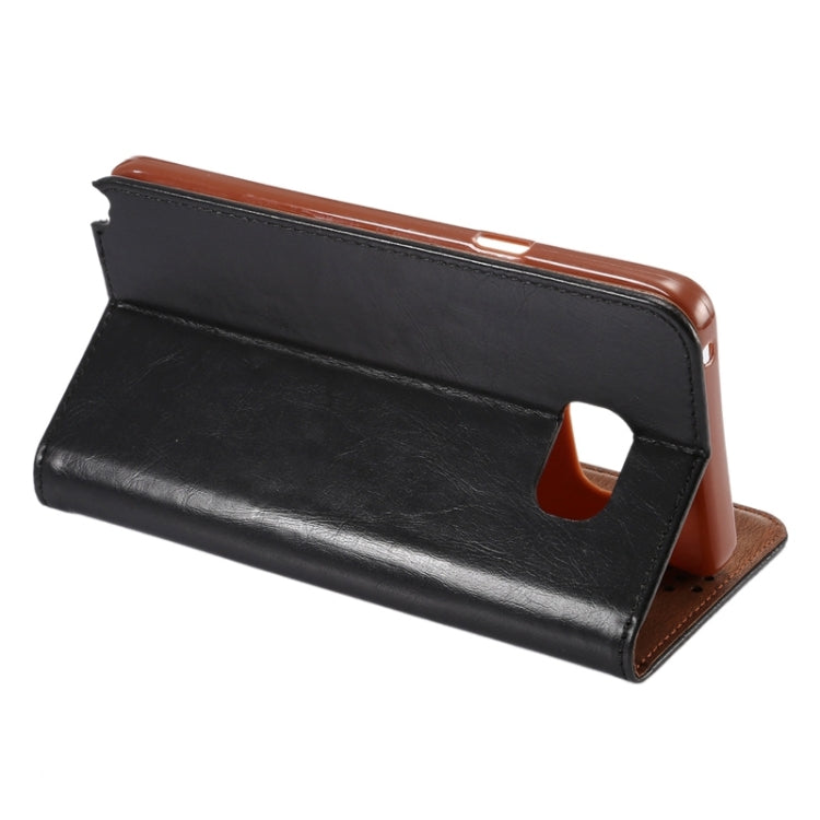 Crazy Horse Texture Magnetic Buckle Leather Case with Card Slots & Holder for Galaxy Note 5 / N920