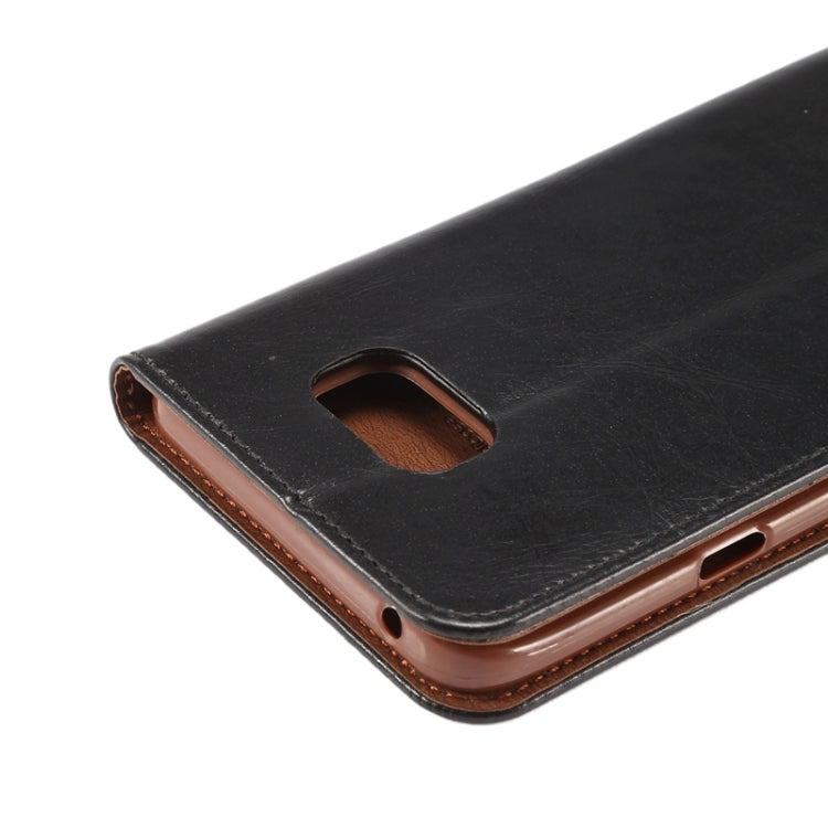 Crazy Horse Texture Magnetic Buckle Leather Case with Card Slots & Holder for Galaxy Note 5 / N920