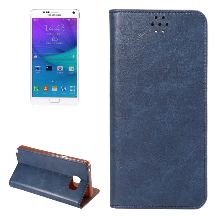 Crazy Horse Texture Magnetic Buckle Leather Case with Card Slots & Holder for Galaxy Note 5 / N920