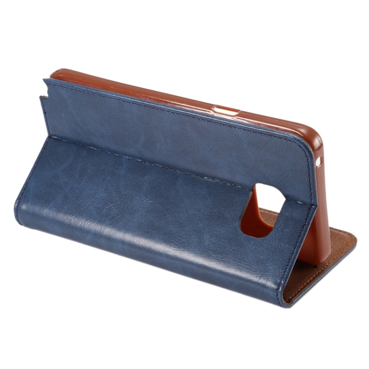 Crazy Horse Texture Magnetic Buckle Leather Case with Card Slots & Holder for Galaxy Note 5 / N920