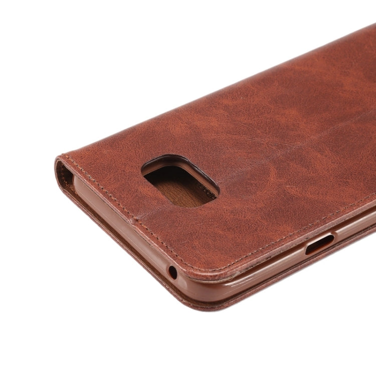 Crazy Horse Texture Magnetic Buckle Leather Case with Card Slots & Holder for Galaxy Note 5 / N920