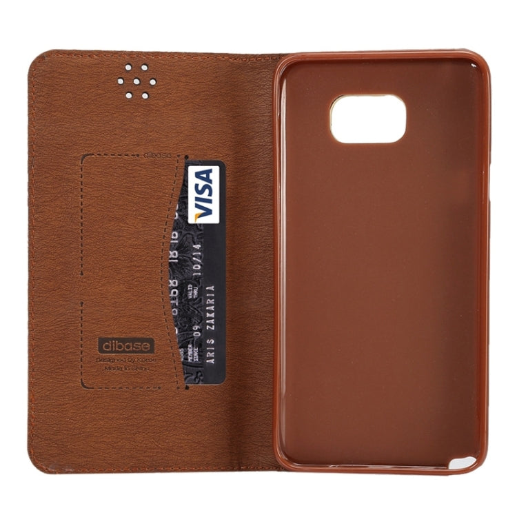 Cloth Texture Magnetic Buckle Leather Case with Card Slots & Holder for Galaxy Note 5 / N920