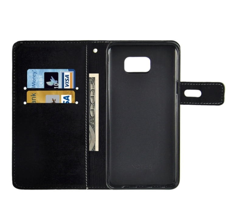Horizontal Flip Leather Case with Holder & Card Slots & Wallet for Galaxy Note 5 / N920