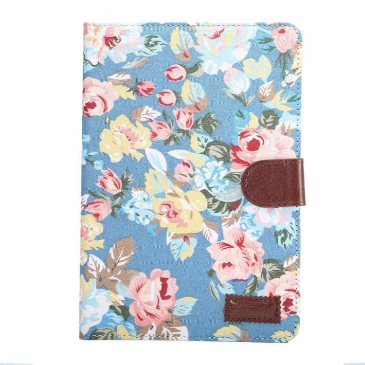 Flower Pattern Cloth Surface PU Leather Case with Holder & Card Slots & Wallet for Galaxy Tab S2 8.0 / T715