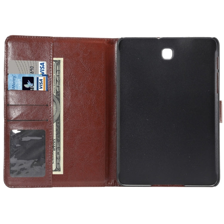 Flower Pattern Cloth Surface PU Leather Case with Holder & Card Slots & Wallet for Galaxy Tab S2 8.0 / T715