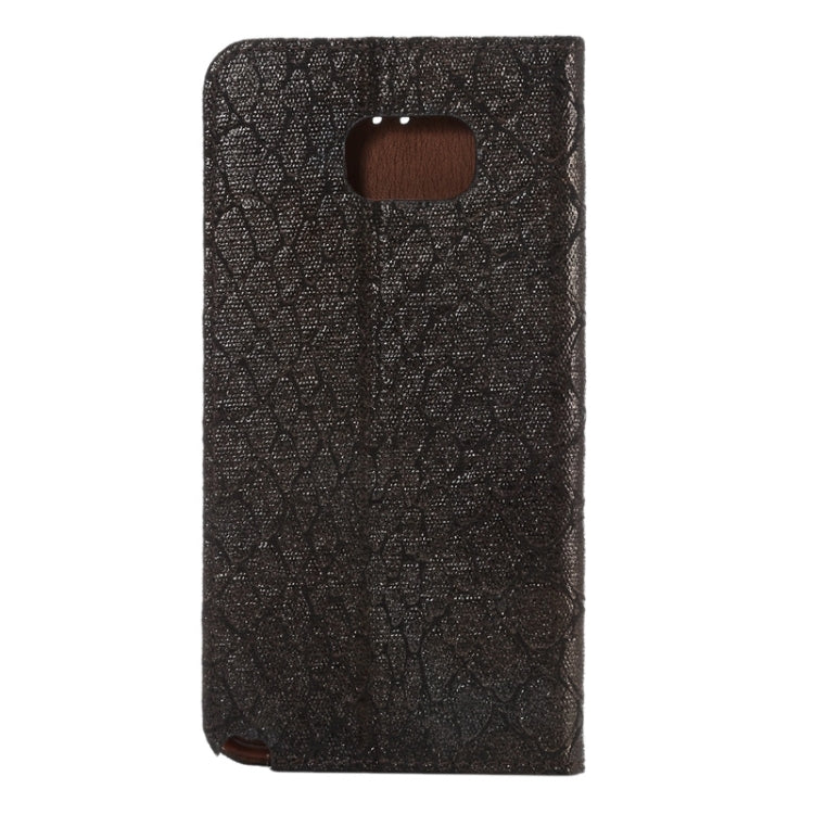 Stone Texture Magnetic Buckle Leather Case with Card Slot & Holder for Galaxy Note 5 / N920