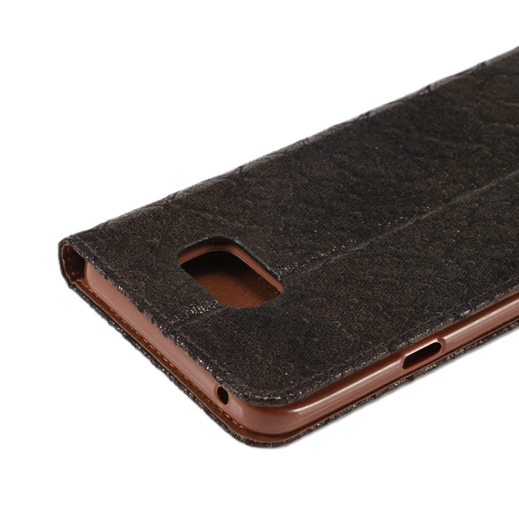 Stone Texture Magnetic Buckle Leather Case with Card Slot & Holder for Galaxy Note 5 / N920