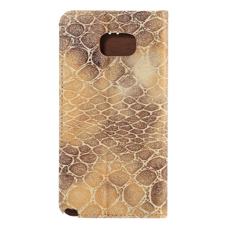 Stone Texture Magnetic Buckle Leather Case with Card Slot & Holder for Galaxy Note 5 / N920