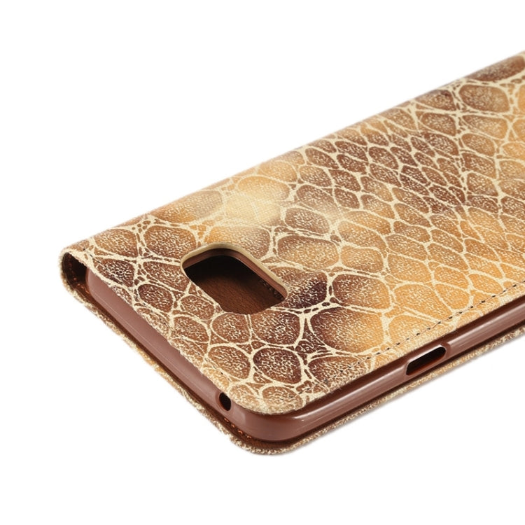 Stone Texture Magnetic Buckle Leather Case with Card Slot & Holder for Galaxy Note 5 / N920
