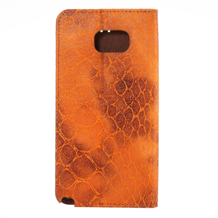 Stone Texture Magnetic Buckle Leather Case with Card Slot & Holder for Galaxy Note 5 / N920