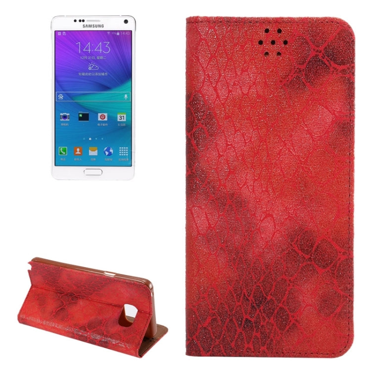 Stone Texture Magnetic Buckle Leather Case with Card Slot & Holder for Galaxy Note 5 / N920