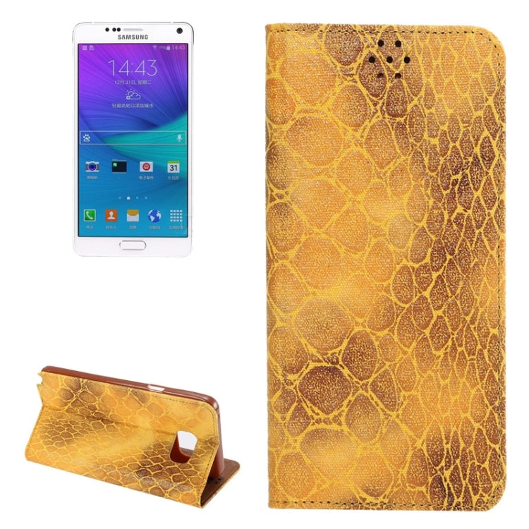Stone Texture Magnetic Buckle Leather Case with Card Slot & Holder for Galaxy Note 5 / N920