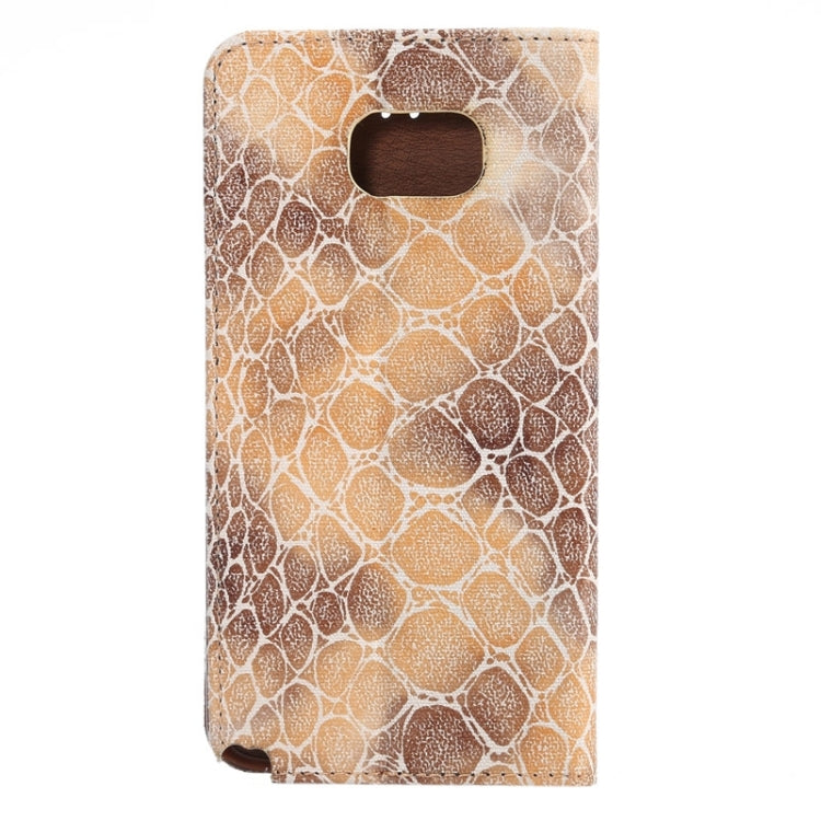 Stone Texture Magnetic Buckle Leather Case with Card Slot & Holder for Galaxy Note 5 / N920