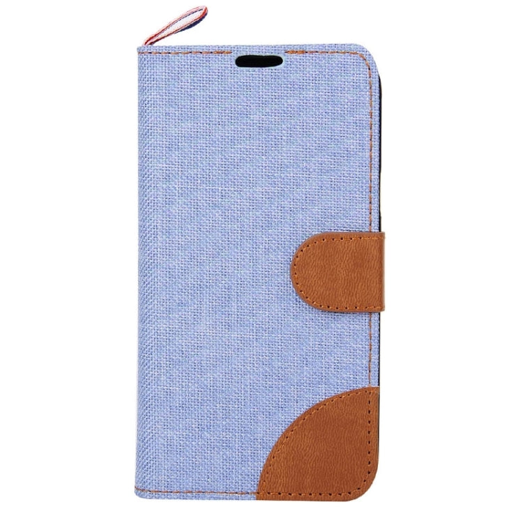 Denim Texture Horizontal Flip Leather Case with Card Slots & Holder & Lanyard for Galaxy S5 Mini / G800