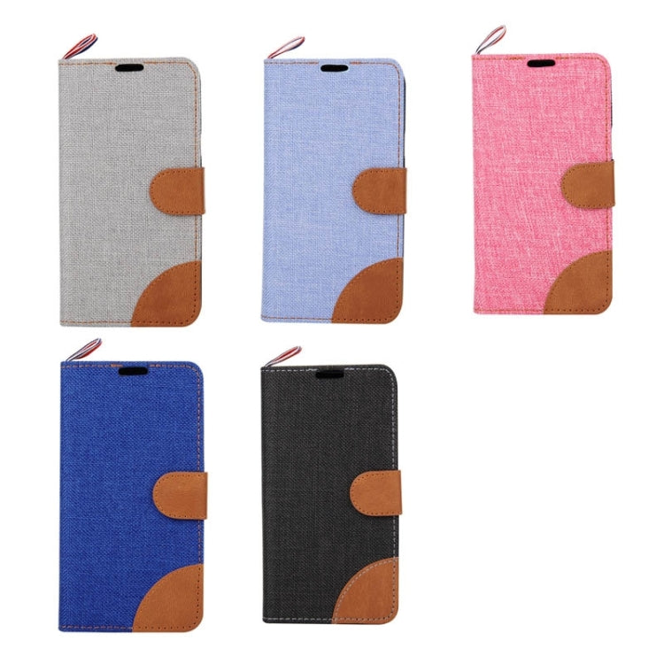 Denim Texture Horizontal Flip Leather Case with Card Slots & Holder & Lanyard for Galaxy S5 Mini / G800