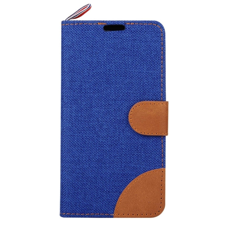 Denim Texture Horizontal Flip Leather Case with Card Slots & Holder & Lanyard for Galaxy S5 / G900