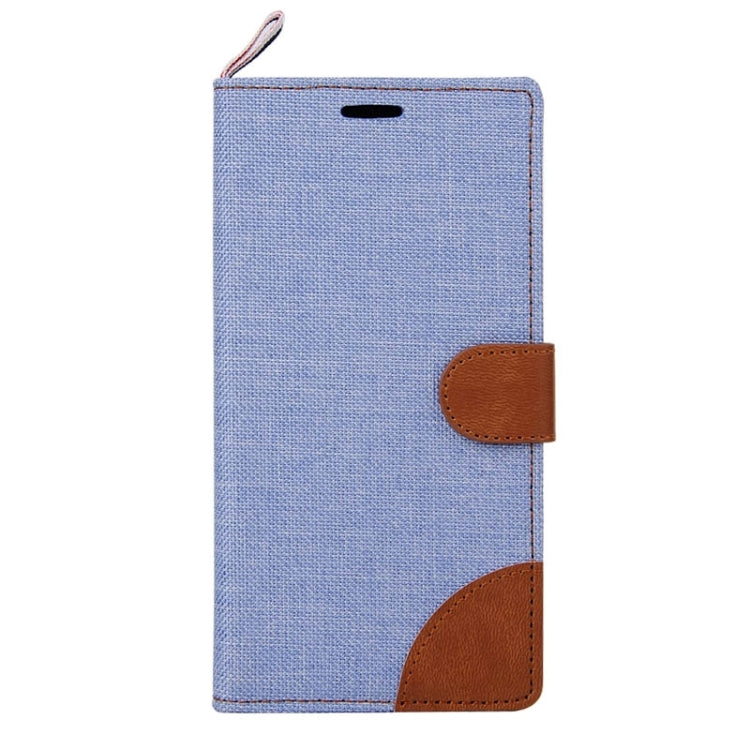 Denim Texture Horizontal Flip Leather Case with Card Slots & Holder & Lanyard for Galaxy Grand Prime / G530 / G5308W