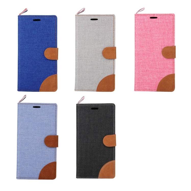 Denim Texture Horizontal Flip Leather Case with Card Slots & Holder & Lanyard for Galaxy Grand Prime / G530 / G5308W