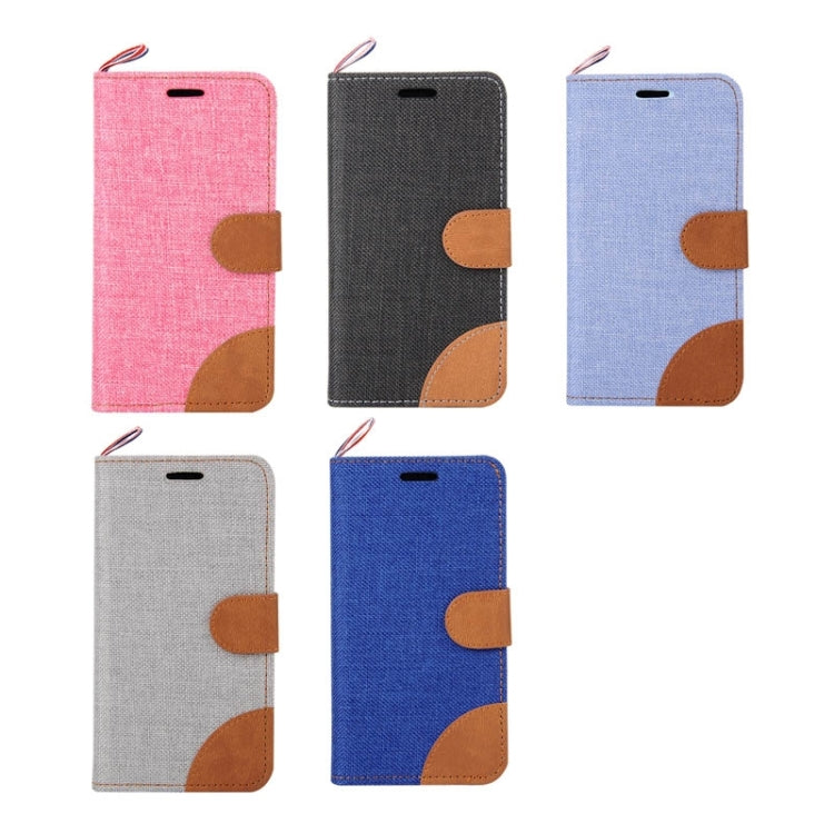Denim Texture Horizontal Flip Leather Case with Card Slots & Holder & Lanyard for Galaxy J1 / J100
