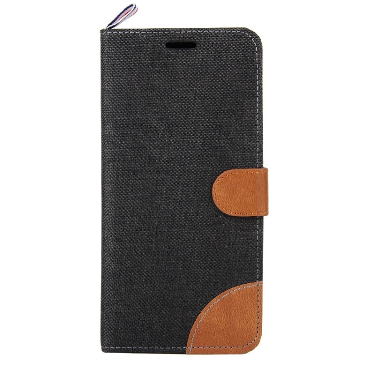 Denim Texture Horizontal Flip Leather Case with Card Slots & Holder & Lanyard for Galaxy A8