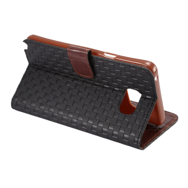 Plaid Pattern Horizontal Flip Leather Case with Card Slots & Holder for Galaxy Note 5 / N920