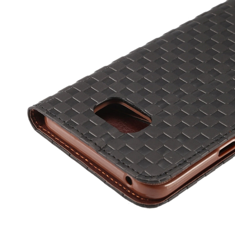 Plaid Pattern Horizontal Flip Leather Case with Card Slots & Holder for Galaxy Note 5 / N920