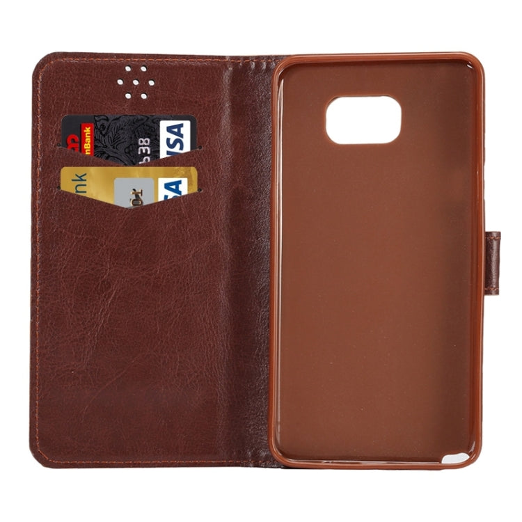 Plaid Pattern Horizontal Flip Leather Case with Card Slots & Holder for Galaxy Note 5 / N920