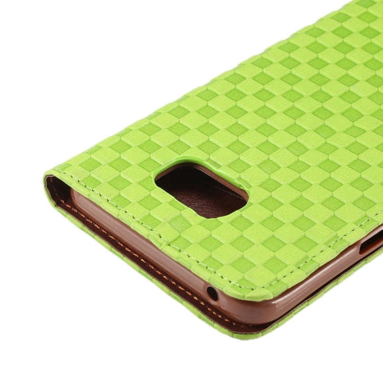 Plaid Pattern Horizontal Flip Leather Case with Card Slots & Holder for Galaxy Note 5 / N920