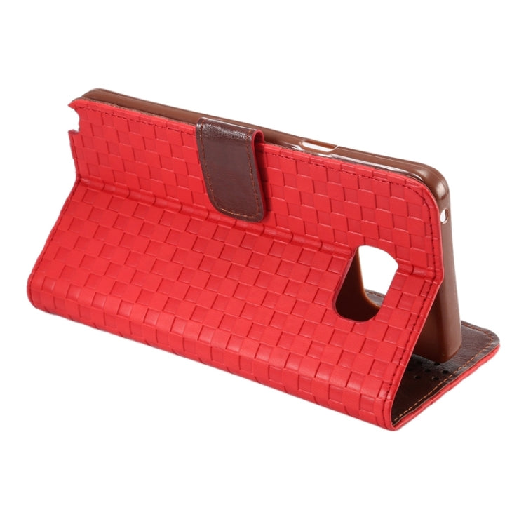 Plaid Pattern Horizontal Flip Leather Case with Card Slots & Holder for Galaxy Note 5 / N920