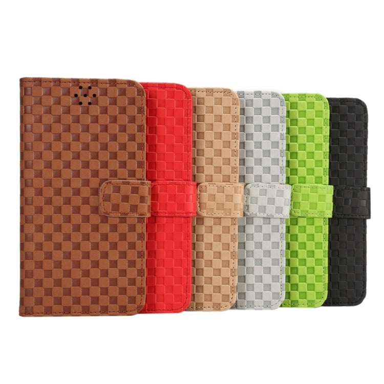 Plaid Pattern Horizontal Flip Leather Case with Card Slots & Holder for Galaxy Note 5 / N920