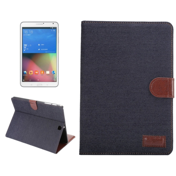Denim Surface PU Leather Case with Holder & Card Slots & Wallet for Galaxy Tab S2 9.7 / T815