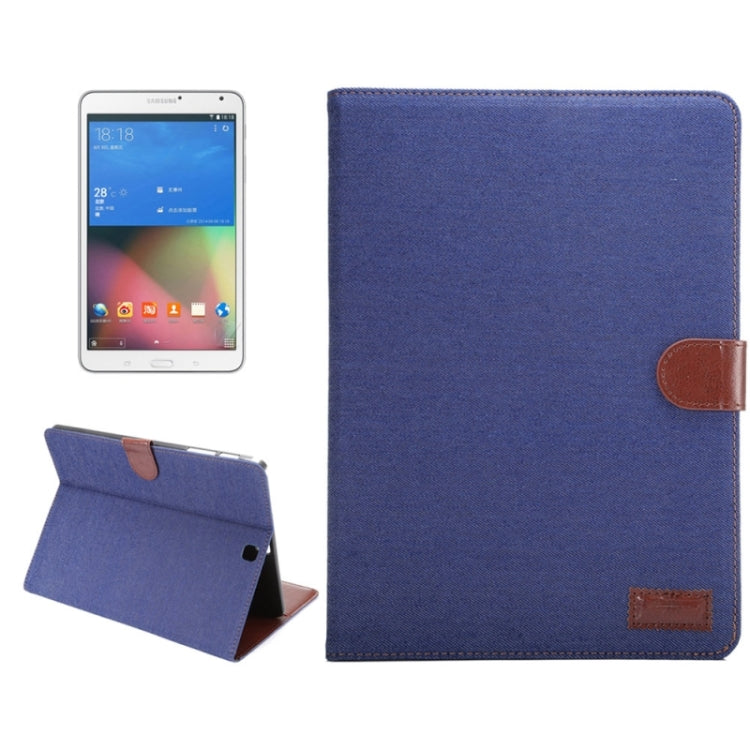 Denim Surface PU Leather Case with Holder & Card Slots & Wallet for Galaxy Tab S2 9.7 / T815