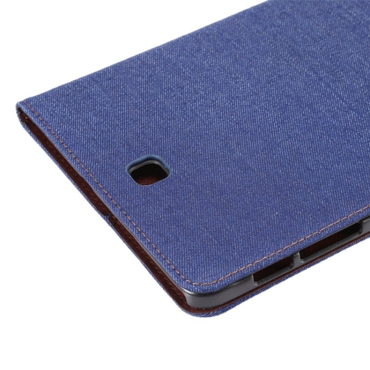 Denim Surface PU Leather Case with Holder & Card Slots & Wallet for Galaxy Tab S2 9.7 / T815