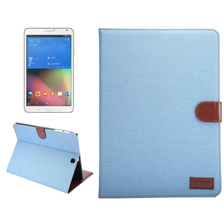 Denim Surface PU Leather Case with Holder & Card Slots & Wallet for Galaxy Tab S2 9.7 / T815