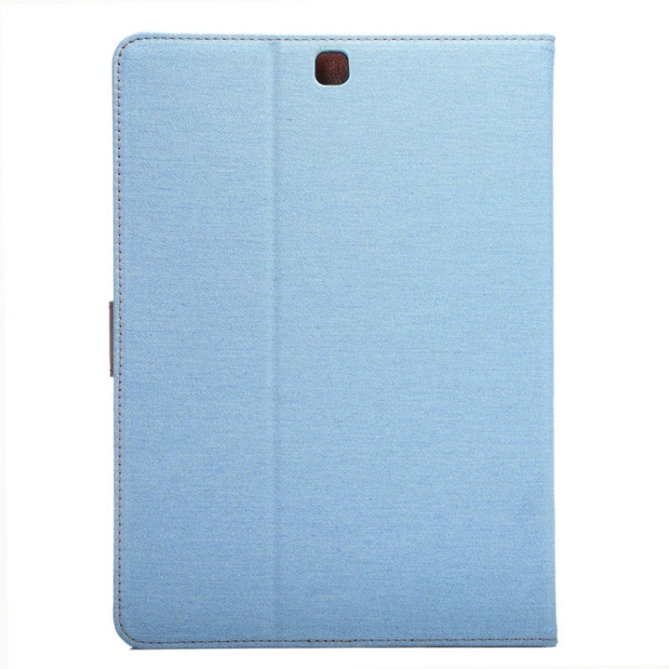 Denim Surface PU Leather Case with Holder & Card Slots & Wallet for Galaxy Tab S2 9.7 / T815