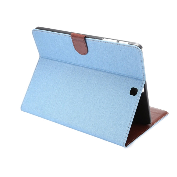 Denim Surface PU Leather Case with Holder & Card Slots & Wallet for Galaxy Tab S2 9.7 / T815