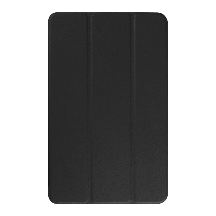 3-floding Custer Texture Leather Case with Holder for Galaxy Tab E 9.6 / T560