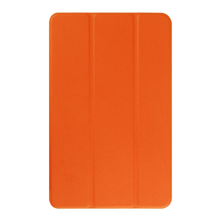 3-floding Custer Texture Leather Case with Holder for Galaxy Tab E 9.6 / T560