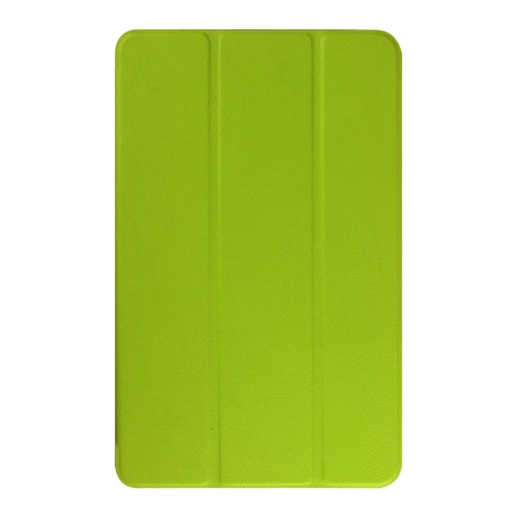 3-floding Custer Texture Leather Case with Holder for Galaxy Tab E 9.6 / T560