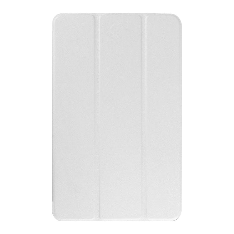 3-floding Custer Texture Leather Case with Holder for Galaxy Tab E 9.6 / T560