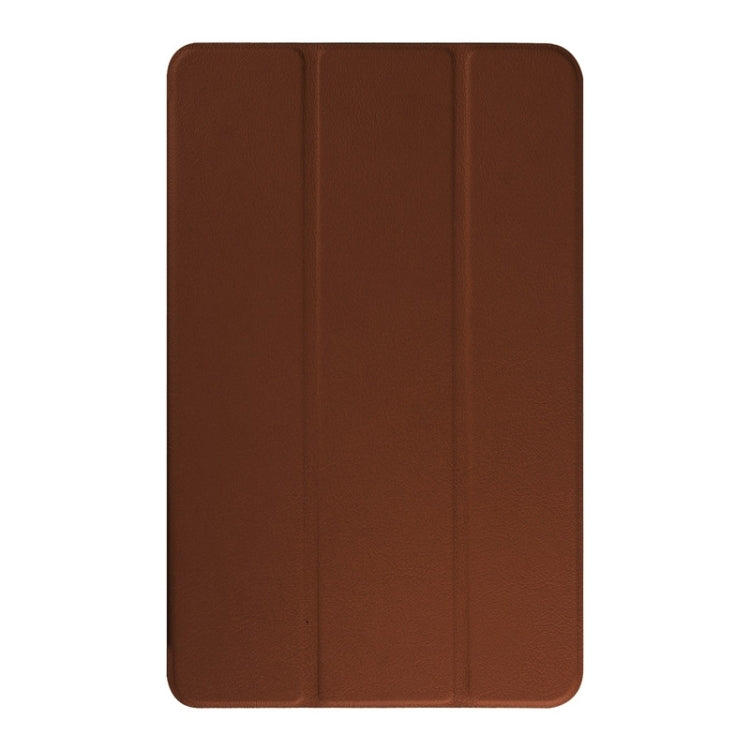 3-floding Custer Texture Leather Case with Holder for Galaxy Tab E 9.6 / T560