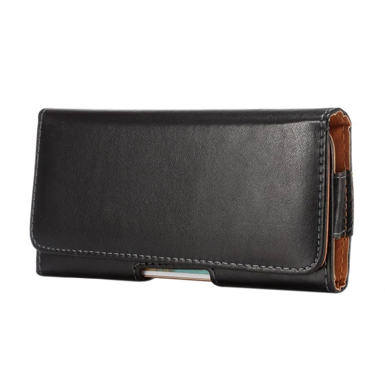 5.5 inch Sheepskin Texture Universal Rotatable Horizontal Style Leather Case with Belt Hole for Galaxy Note 3 / Note 2 / i9220(Black)