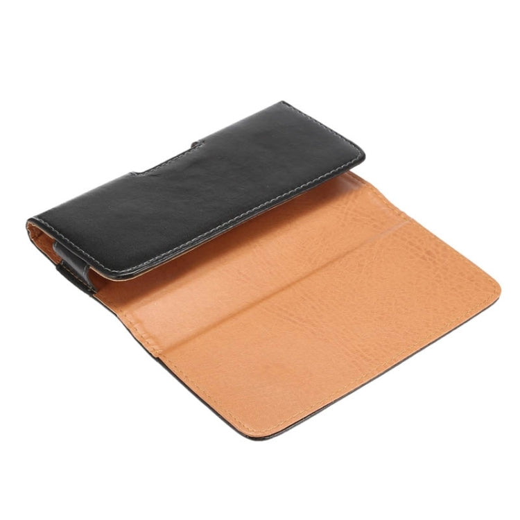 5.5 inch Sheepskin Texture Universal Rotatable Horizontal Style Leather Case with Belt Hole for Galaxy Note 3 / Note 2 / i9220(Black)