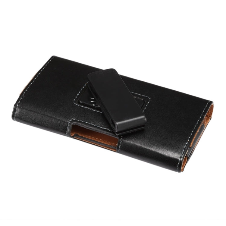 5.5 inch Sheepskin Texture Universal Rotatable Horizontal Style Leather Case with Belt Hole for Galaxy Note 3 / Note 2 / i9220(Black)