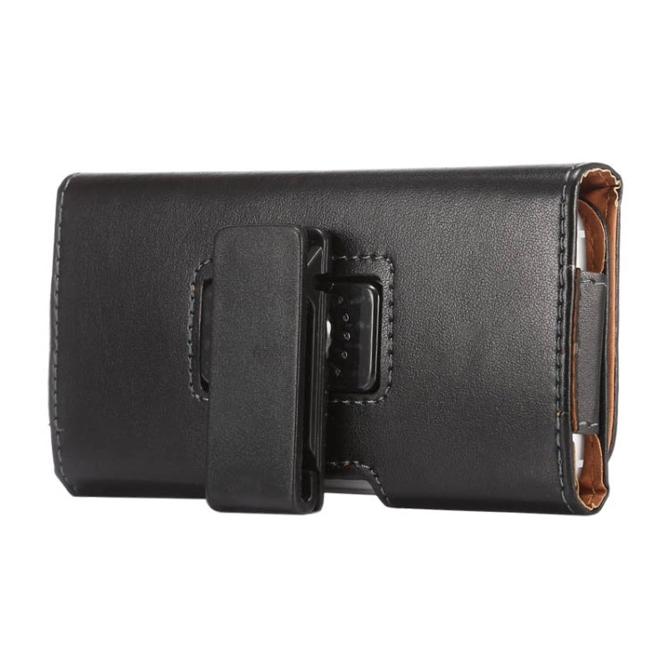 For iPhone X , Galaxy S7 / S6 / S5 / i9082 5.2 inch Sheepskin Texture Universal Rotatable Horizontal Style Leather Case with Belt Hole(Black)