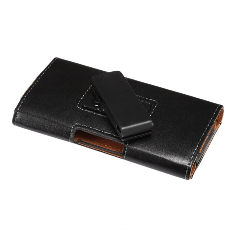 For iPhone X , Galaxy S7 / S6 / S5 / i9082 5.2 inch Sheepskin Texture Universal Rotatable Horizontal Style Leather Case with Belt Hole(Black)